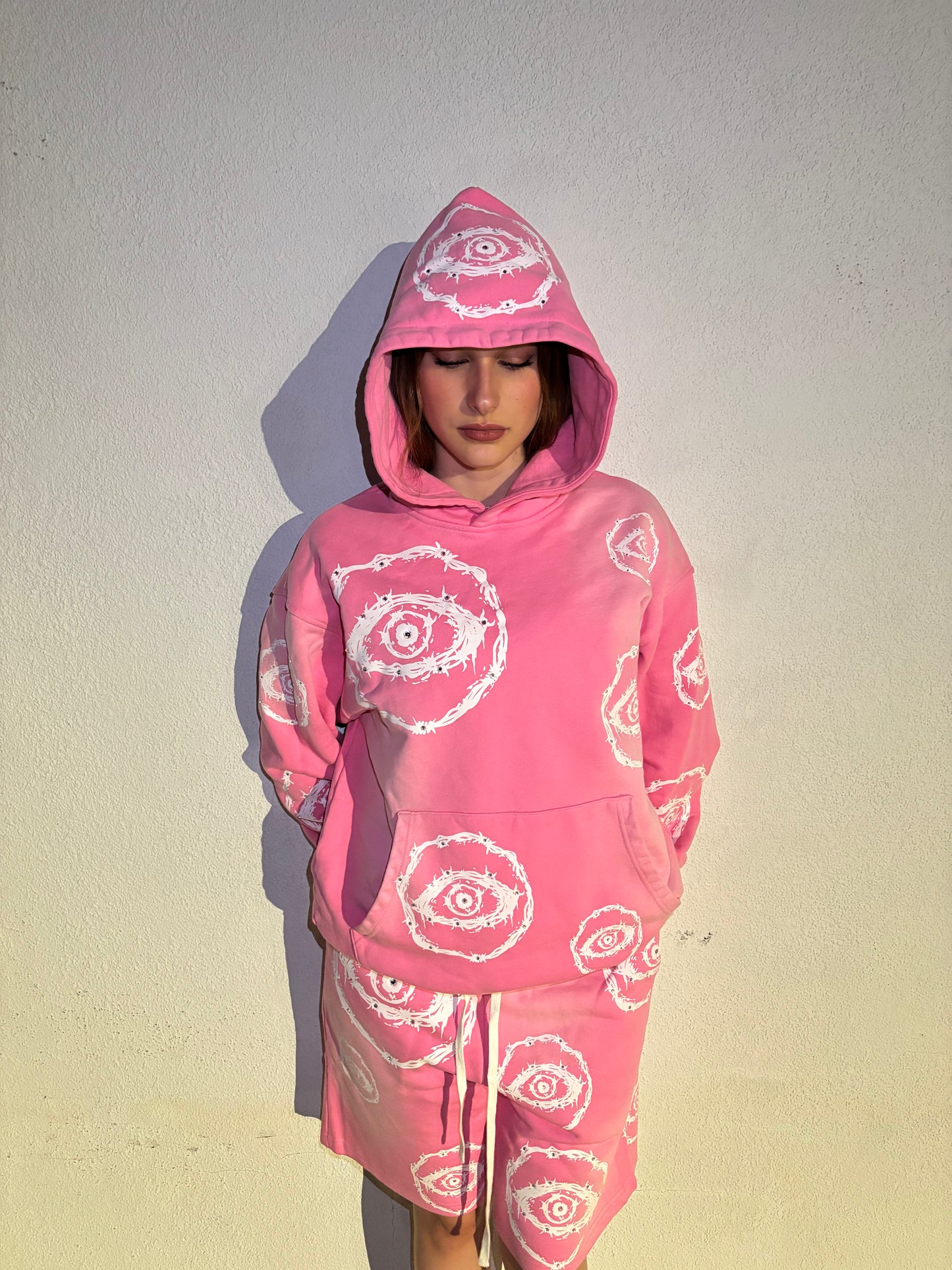 Pink Rhinestone Hoodie