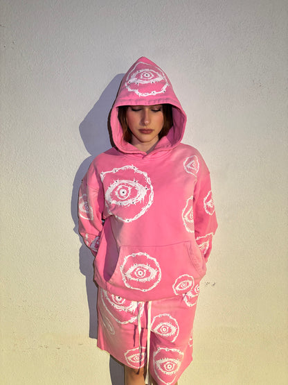 Pink Rhinestone Hoodie