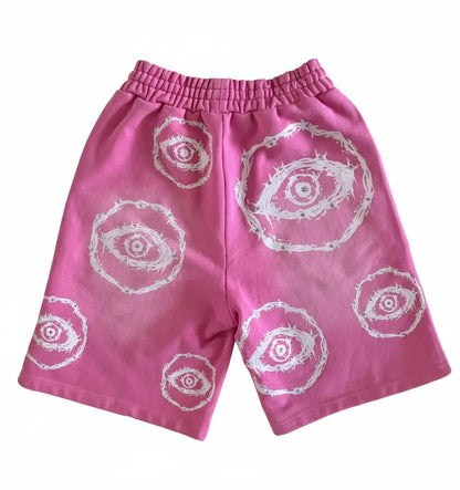 Pink Rhinestone Shorts